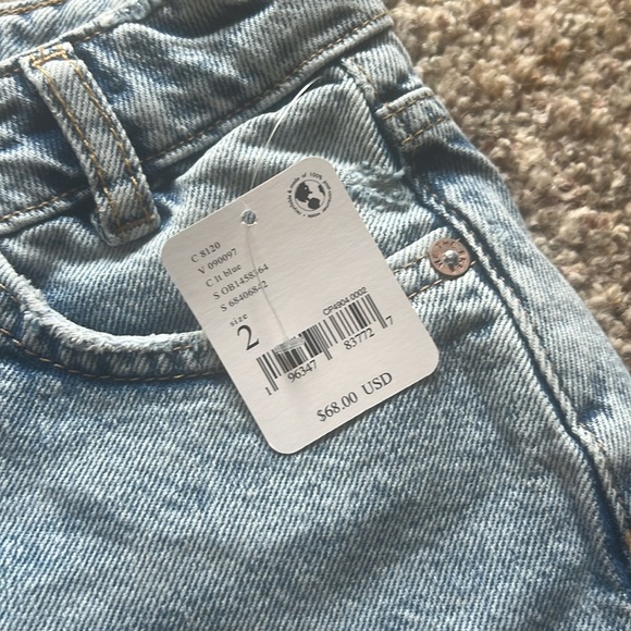 Free People denim mini skirt size 2 - Picture 5 of 5